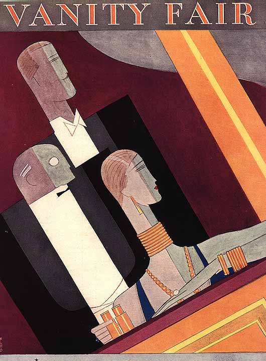1927 CUBISM ART DECO POSTER HIGH SOCIETY OPERA VANITY F