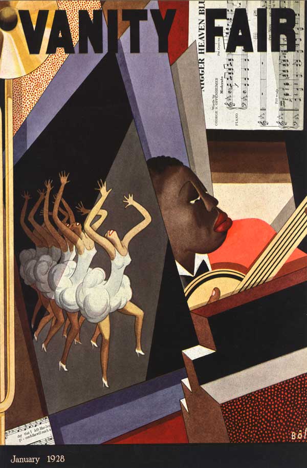 1928 BLUES JAZZ DANCE SINGER ART DECO BLACK AMERICAN